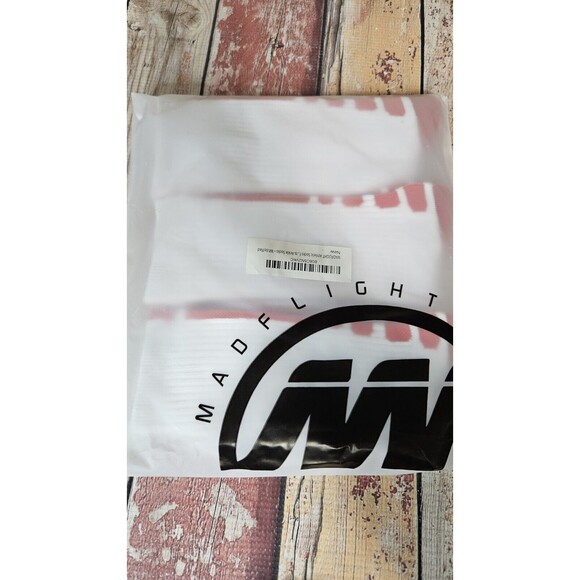 Athletic Socks White And Red 3 Pair New - Picture 3 of 6